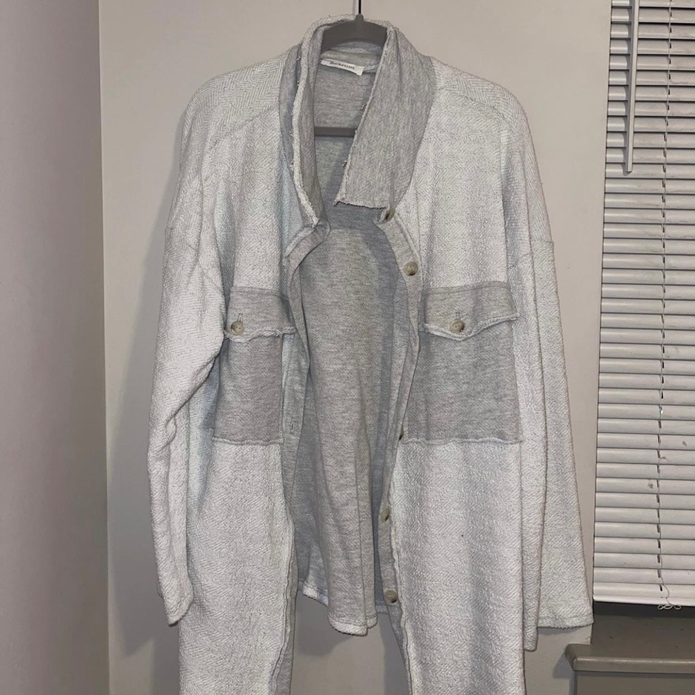 Heather Grey Shacket